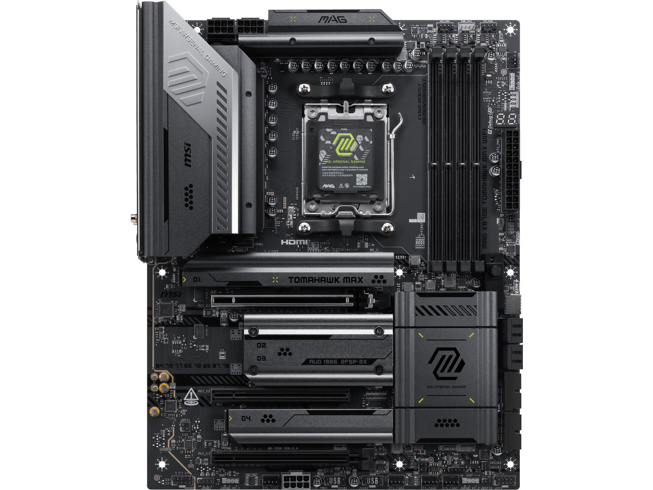 لوحة أم MSI MAG X870E TOMAHAWK - مراجعة X870E Atx Motherboard وسعره