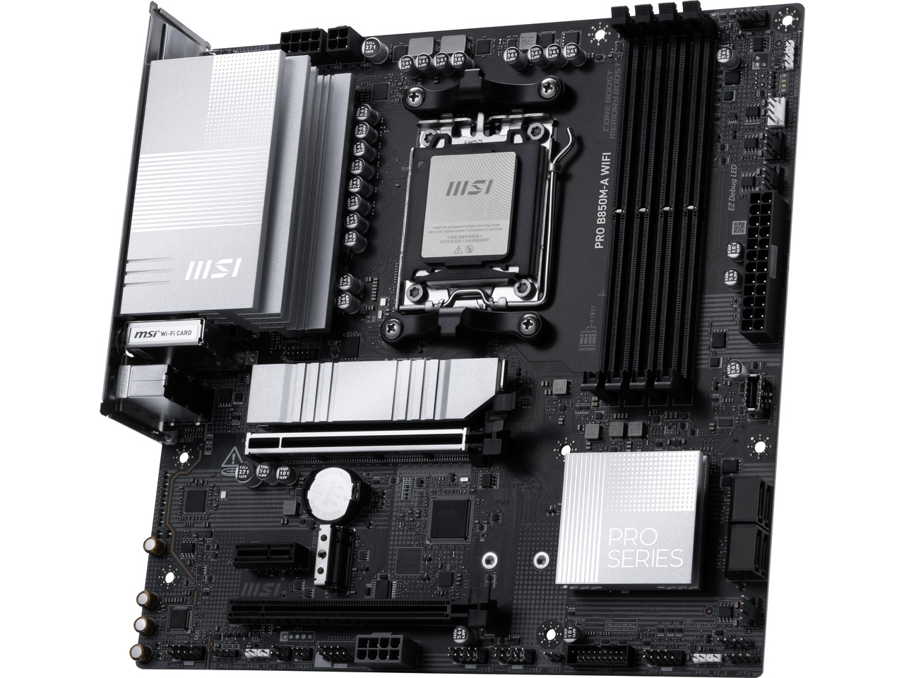 لوحة أم MSI PRO B850M-A WIFI A - مراجعة Am5 Micro Atx Pcie 5.0 Motherboard وسعره