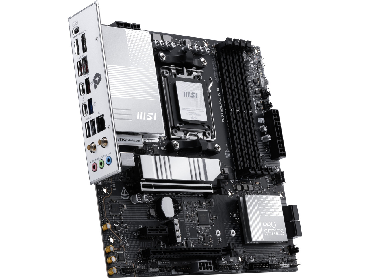 لوحة أم MSI PRO B850M-A WIFI A - مراجعة Am5 Micro Atx Pcie 5.0 Motherboard وسعره