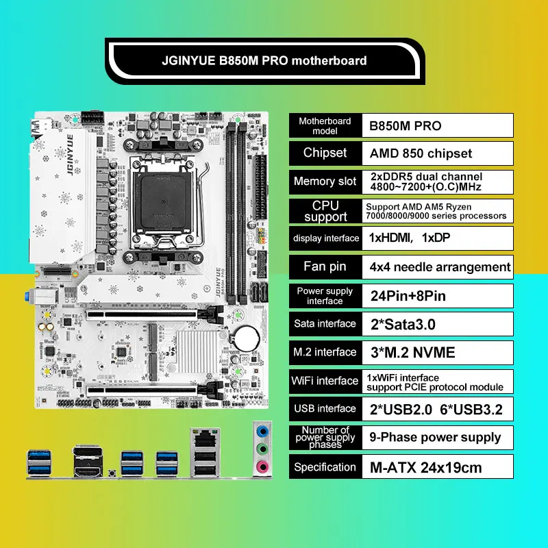 مجموعة اللوحة الأم JGINYUE B85 - مراجعة X870E Atx Motherboard وسعره